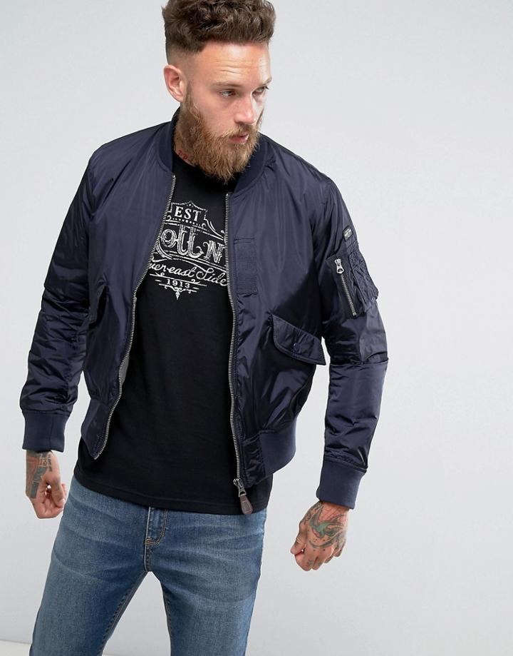 Schott Bomber Jacket - Navy