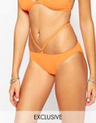 Evil Twin Fanta Strappy Bikini Bottoms - Yellow