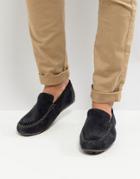 Base London Henton Suede Loafers In Navy - Navy