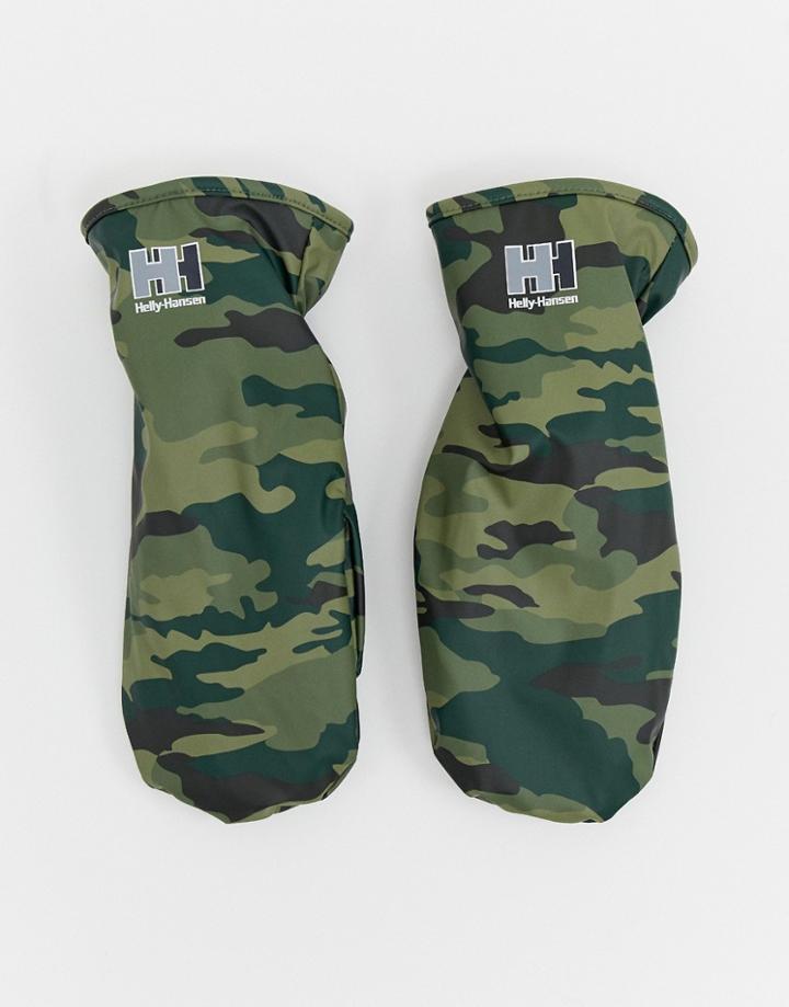 Helly Hansen Polar Mittens In Green - Green