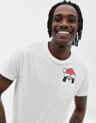 Brave Soul Holidays Pocket Penguin T-shirt - White