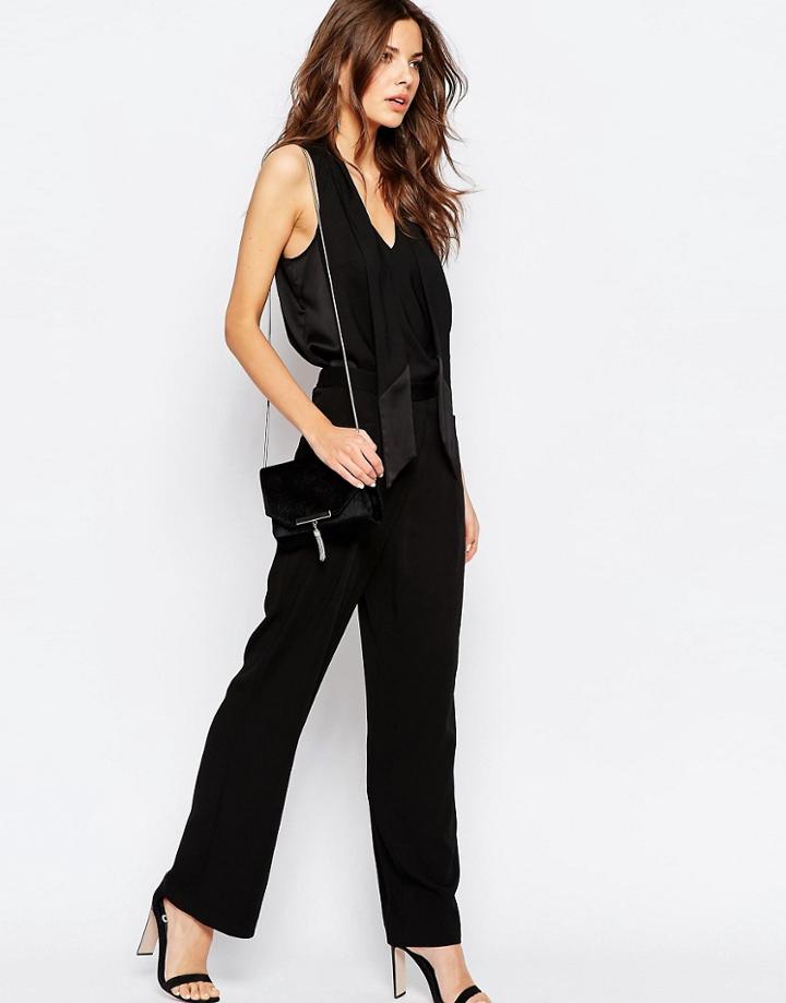 Vila Straight Leg Pant - Black