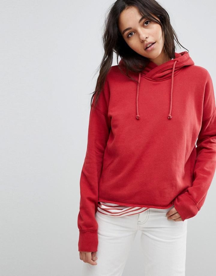Abercrombie & Fitch Pullover Hoodie - Red