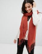 Only Oversized Scarf - Red