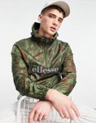 Ellesse Overhead Jacket In Camo-green