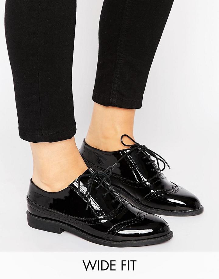 Asos Mayhem Wide Fit Brogues - Black