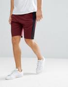 Asos Polytricot Short With Cut & Sew - Red