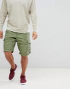 Esprit Relaxed Fit Cargo Shorts In Green - Green