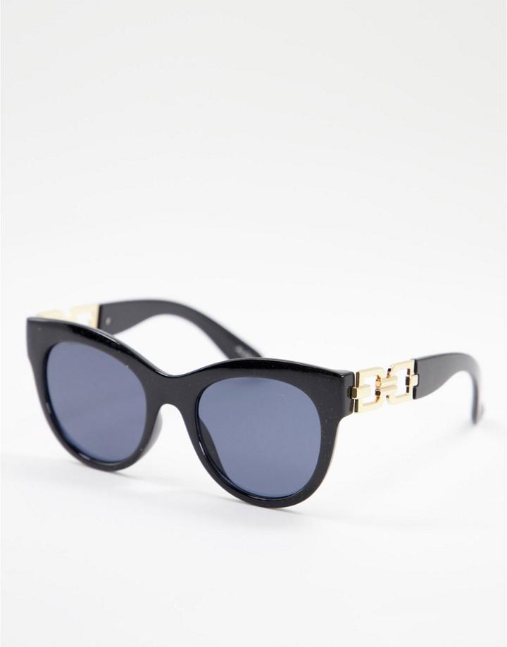 Aldo Vorewen Cat Eye Sunglasses In Lavender-black