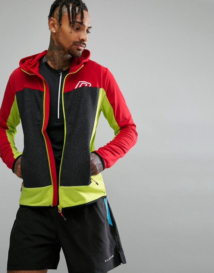 Dare2b Hybrid Mid Layer Color Block Top - Red