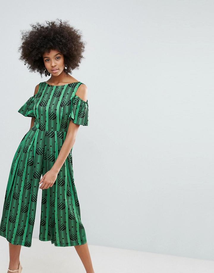 Horrockses Floaty Jumpsuit In Multi Print - Multi