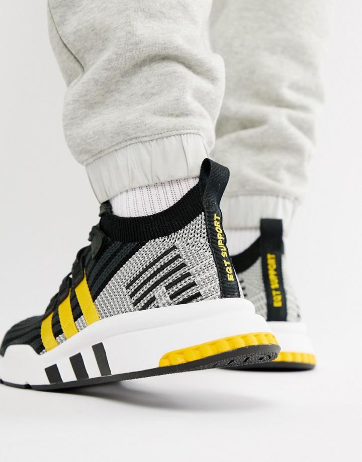 Adidas Originals Eqt Support Mid Adv Sneakers In Black Cq2999 - Black