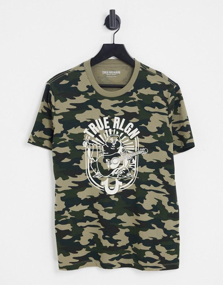 True Religion Printed T-shirt In Green