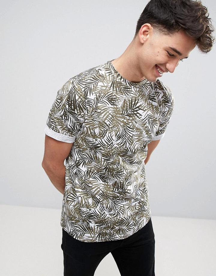 Another Influence Palm Print T-shirt - Green