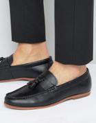 Lambretta Tassel Loafers In Black - Black