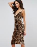Club L Leopard Midi Dress - Multi