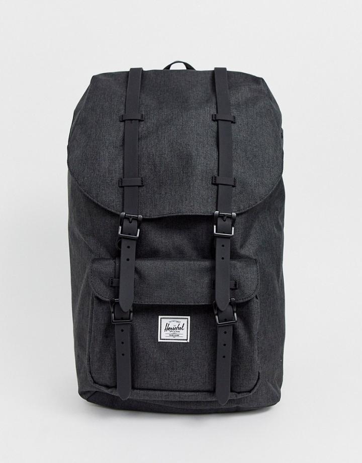 Herschel Supply Co Little America Backpack In Black Crosshatch 25l - Black