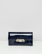 Ri2k Patent Leather Purse - Navy