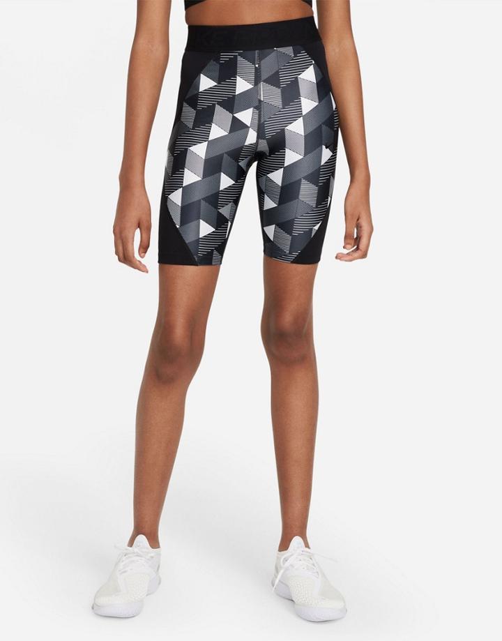 Nike X Serena Design-crew Geo Print Legging Shorts In Black