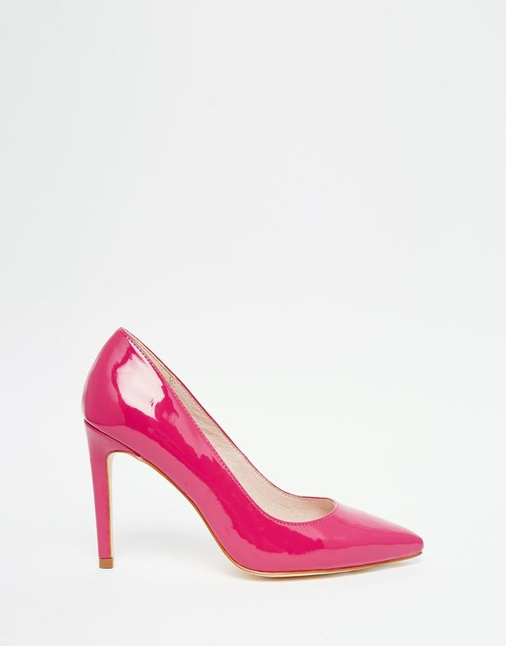 Faith Carey Berry Patent Pumps - Berry