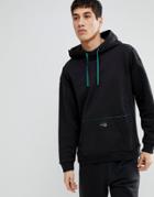 Adidas Originals Eqt Pullover Oversized Hoodie In Black Cd6856 - Black