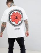 Hnr Ldn Lotus Back Print T-shirt - White