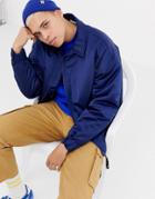 Collusion Oversized Harrington Jacket In Navy - Navy