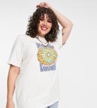 Daisy Street Plus Relaxed T-shirt With Euphoria Retro Graphic-neutral