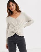 Asos Design Knot Front Sweater