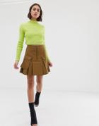 Collusion Utility Skirt With Pockets - Green