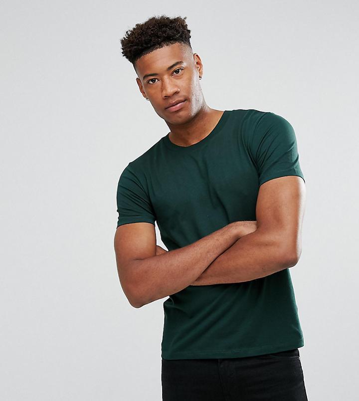 Selected Homme Perfect Pima Cotton T-shirt - Green