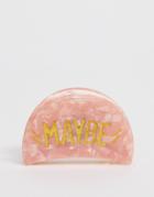 Glamorous Maybe Pink Resin Hair Claw