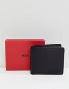 Hugo Smooth Leather Wallet In Black - Black