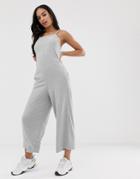 Nike Gray Slouchy Jumpsuit-grey