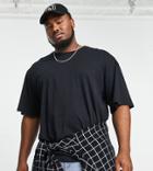Soul Star Plus Oversized T-shirt In Black