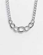 Ego Chunky Chain Link Necklace In Silver