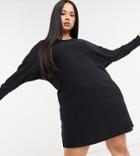 Noisy May Curve Knitted Dress In Black