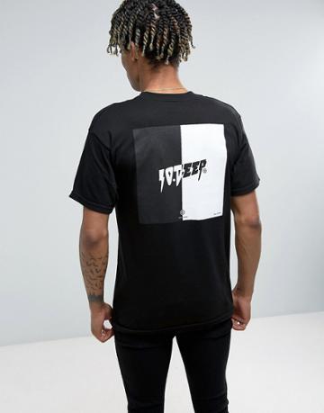 10.deep T-shirt With Split Box Logo - Black
