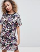 Noisy May Animal Graphic T-shirt Dress - Multi