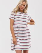 Heartbreak Smock Dress In Stripe-multi