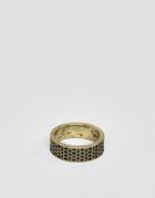 Icon Brand Gold Honey Comb Band Ring - Gold