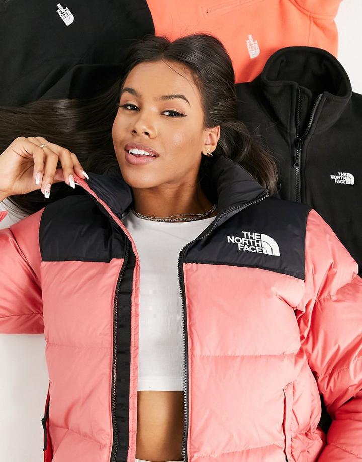 The North Face 1996 Retro Nuptse Jacket In Pink-purple