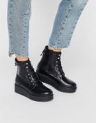 New Look Chunky Platform Lace Up Boot - Black