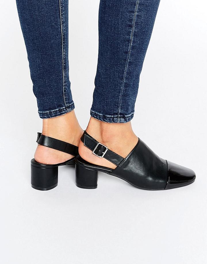 Asos Oberon Sling Back Shoes - Black