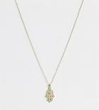 Kingsley Ryan Exclusive Necklace In Sterling Silver Gold Plated Fatimas Hand Pendant