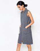 Ganni Moscow Tailor Zip Through Dress