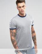 Fred Perry Sports Authentic T-shirt In Gray - Red