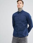 Nudie Jeans Co Henry Regular Fit Pigment Dyed Shirt - Blue