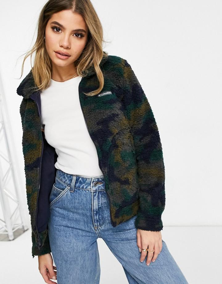 Columbia Winter Pass Sherpa Full Zip Fleece In Black