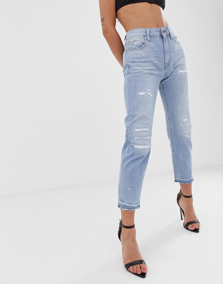 G-star 3301 Mid Rise Boyfriend Jeans-blue